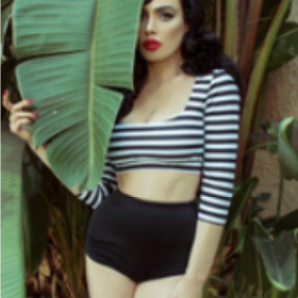 La Femme en Noir Betelgeuse Swim Top Bikini Swimsuit